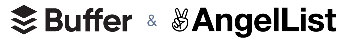 Logos of Buffer and AngelList