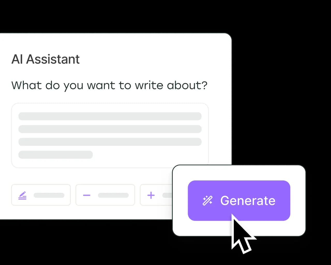 Buffer AI Assistant with options to generate posts from prompts and refine content.