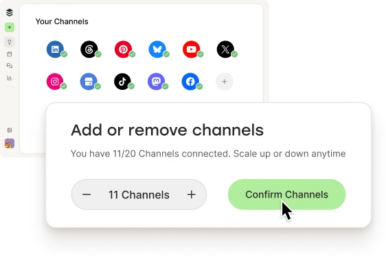 Adding and removing connected channels in Buffer.