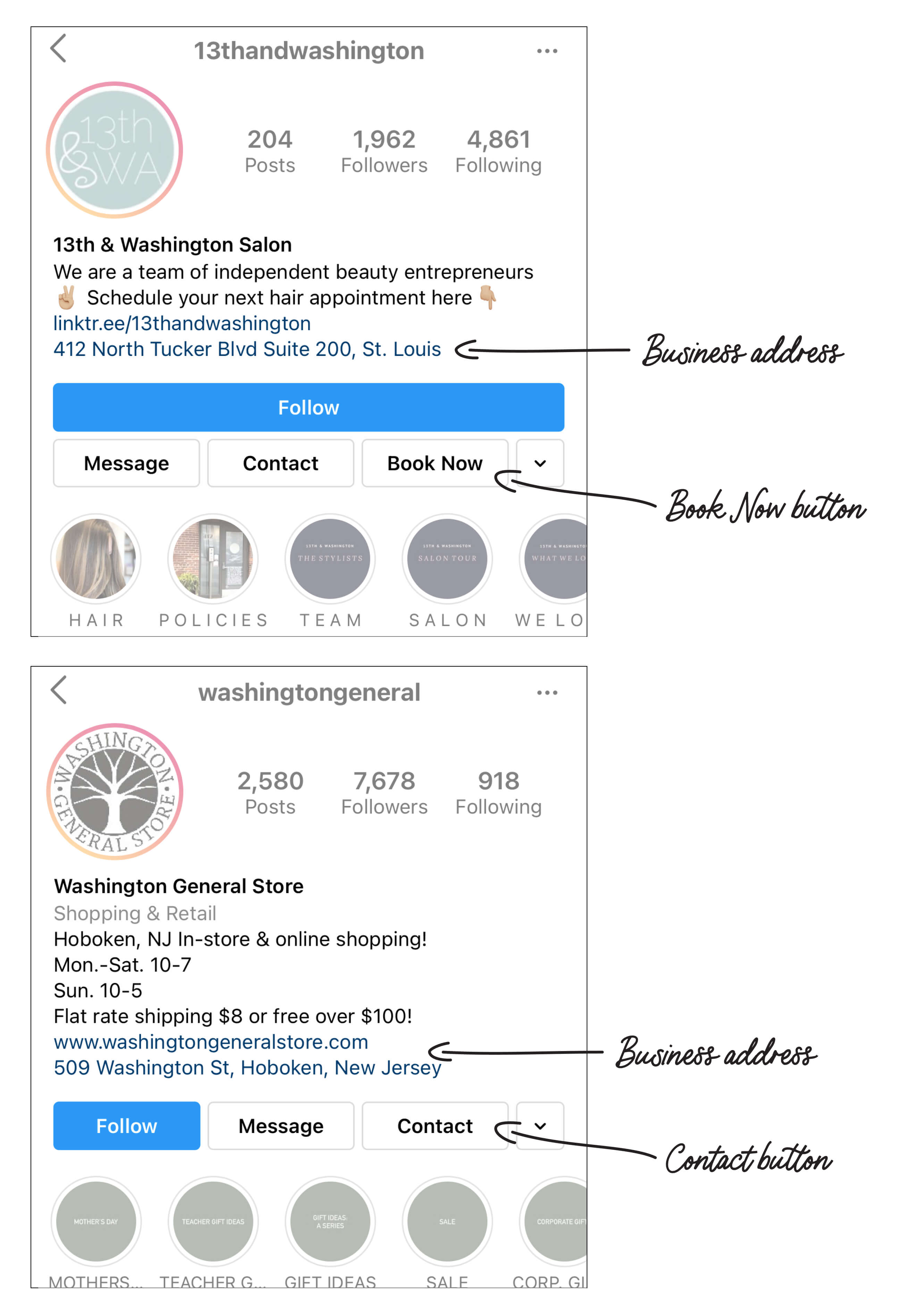 24 Examples of Stellar Instagram Business Profiles for Marketers