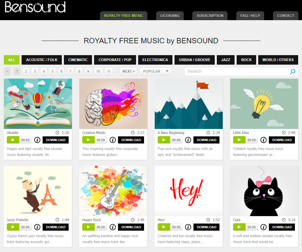 Top 4 Sites to Find Royalty-free  Background Music