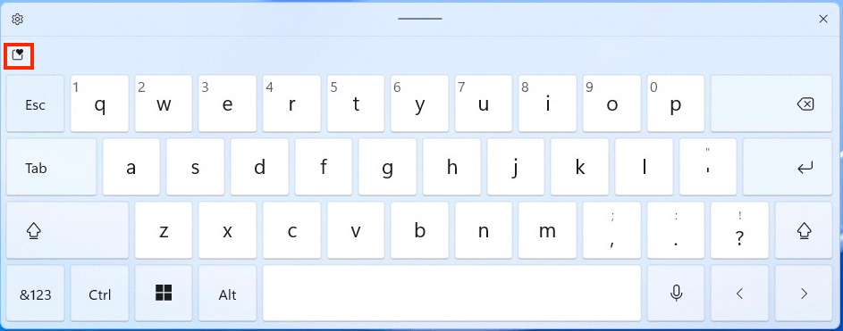 Keyboard from a Window's device