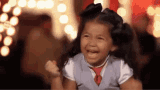 Gif of an excited little girl