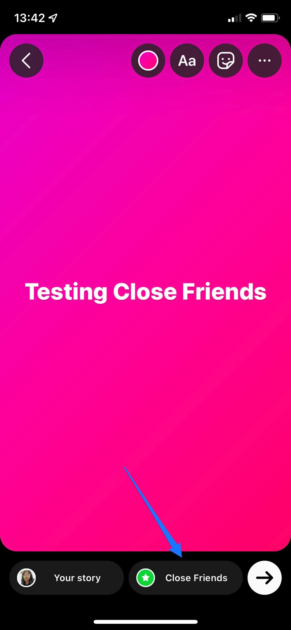 close friends instagram