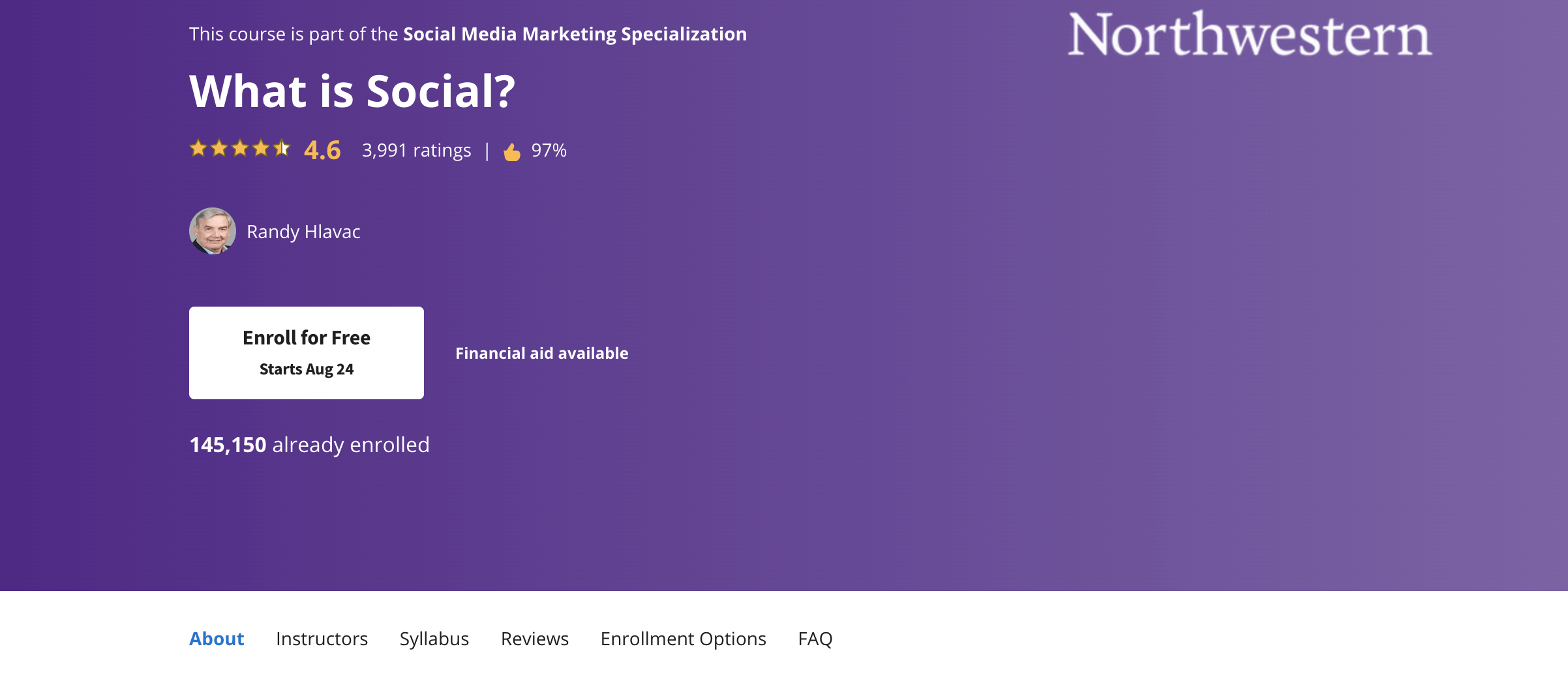 Homepage of the Northwestern Marketing Class 