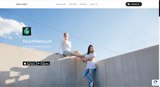 Homepage for TouchRetouch