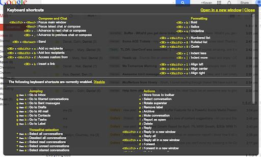 The Big List of 140+ Keyboard Shortcuts For You Most Used Online Tools