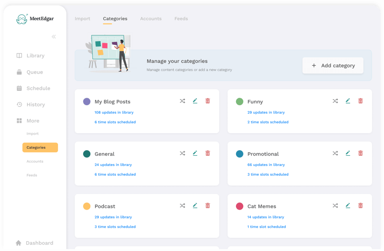 MeetEdgar social media scheduling