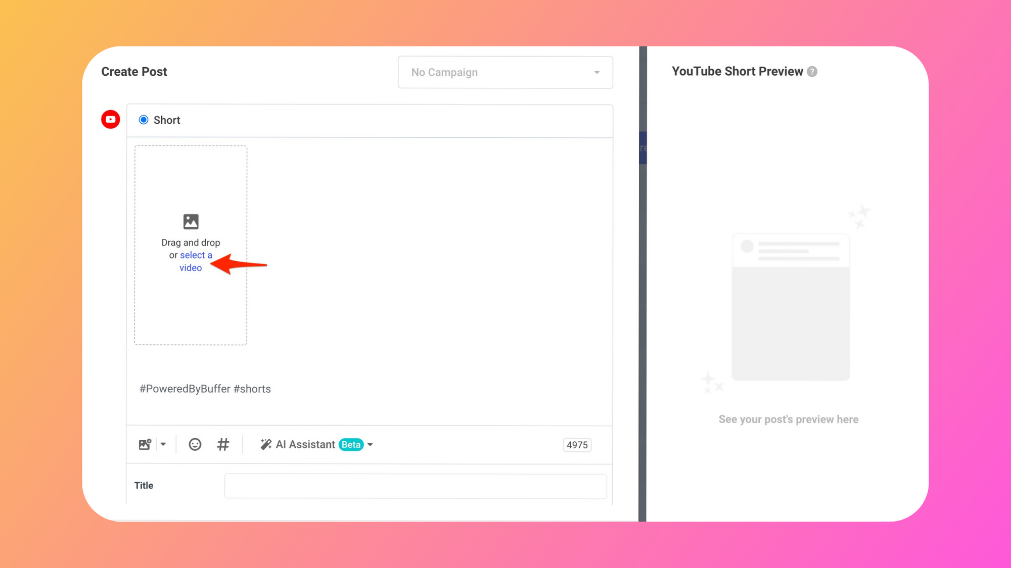 How to Schedule  Shorts