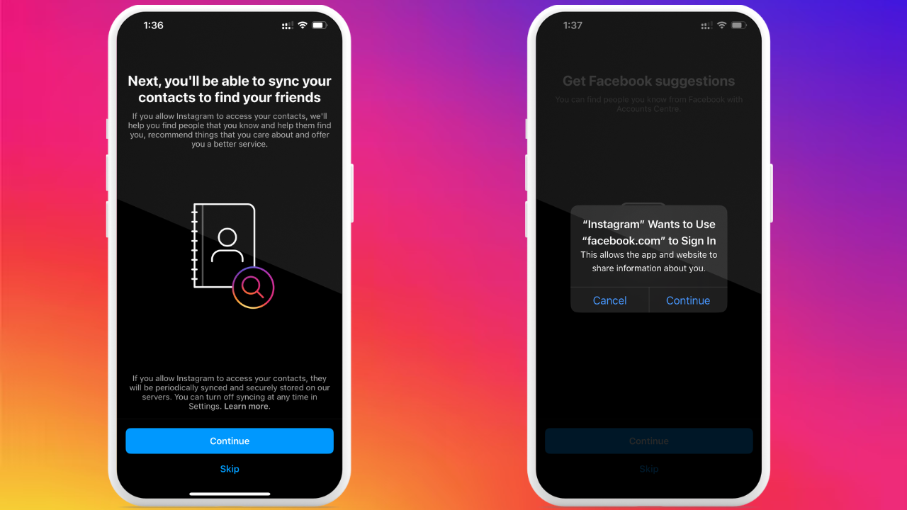 Unable to Login to Instagram or Facebook … - Apple Community