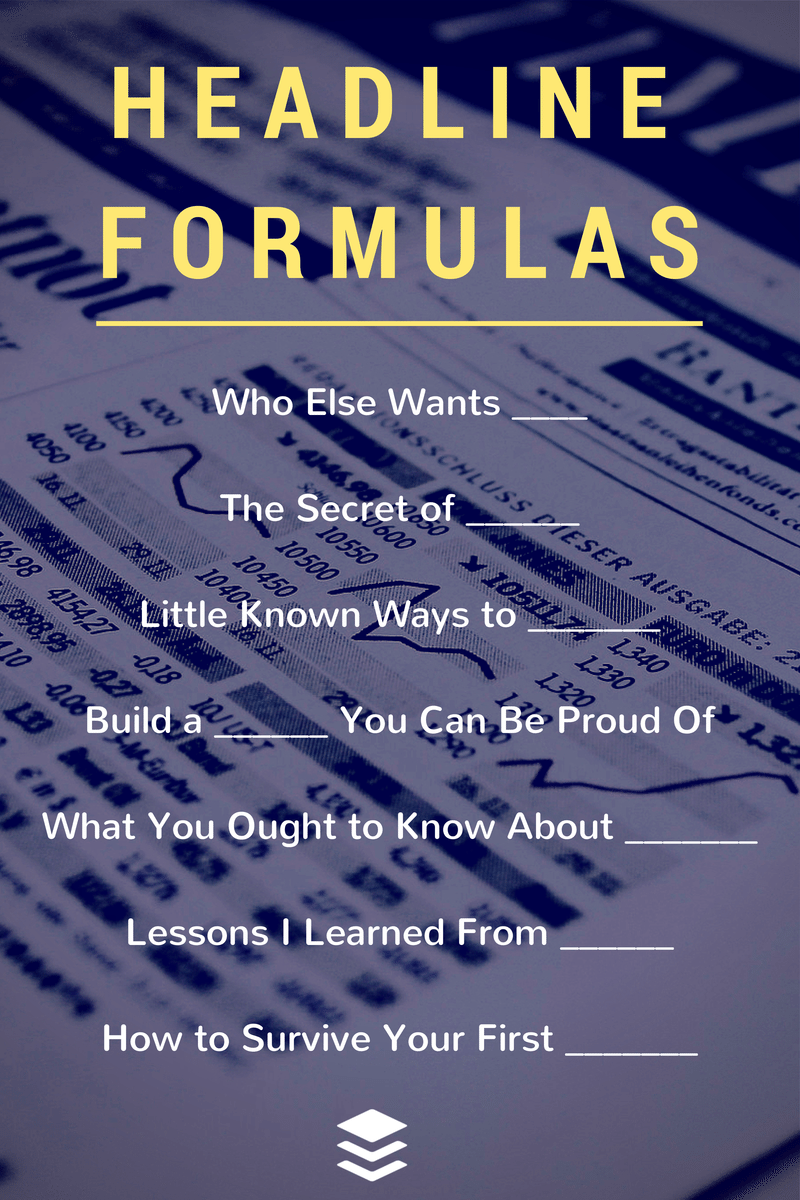 Headline formulas