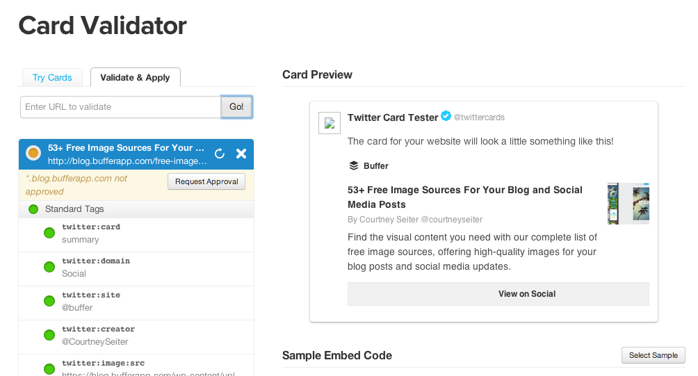 card validator screen