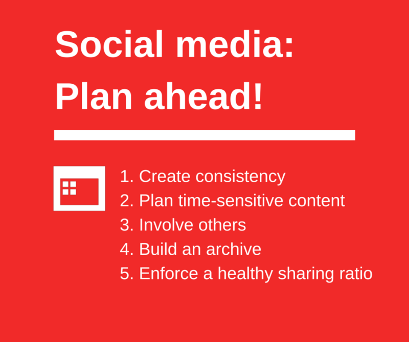 Why plan your social media content-