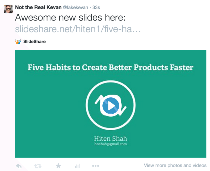 slideshare twitter