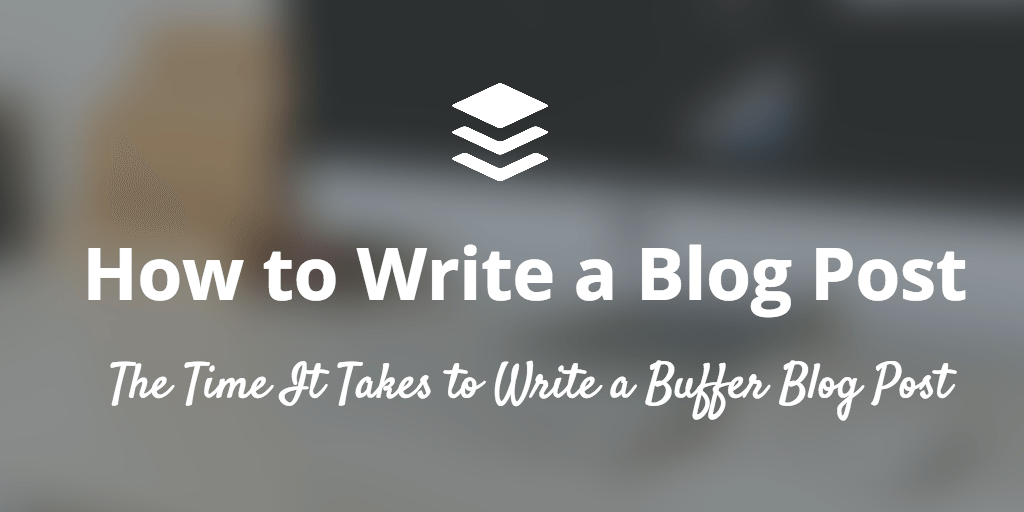 How to write a blog post