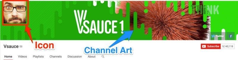 Vsauce icon channel art