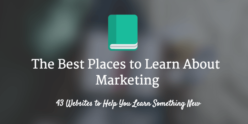 Best websites to Learn About Marketing