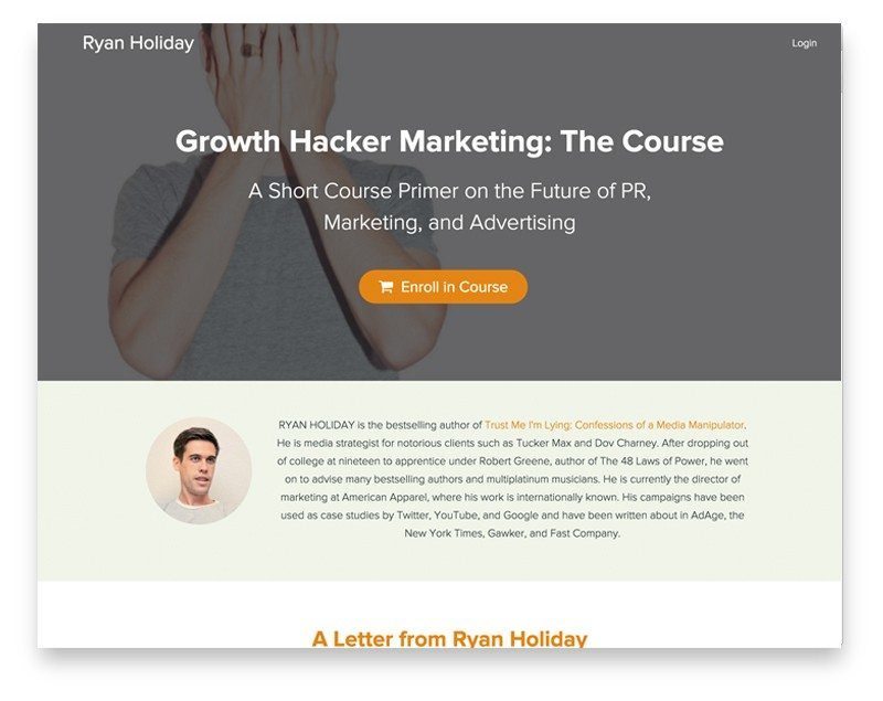 Ryan Holiday website