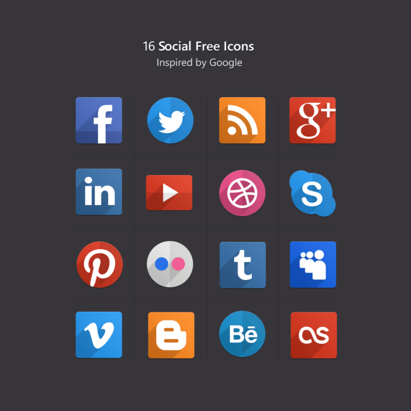 Free-Social-Flat-Icons