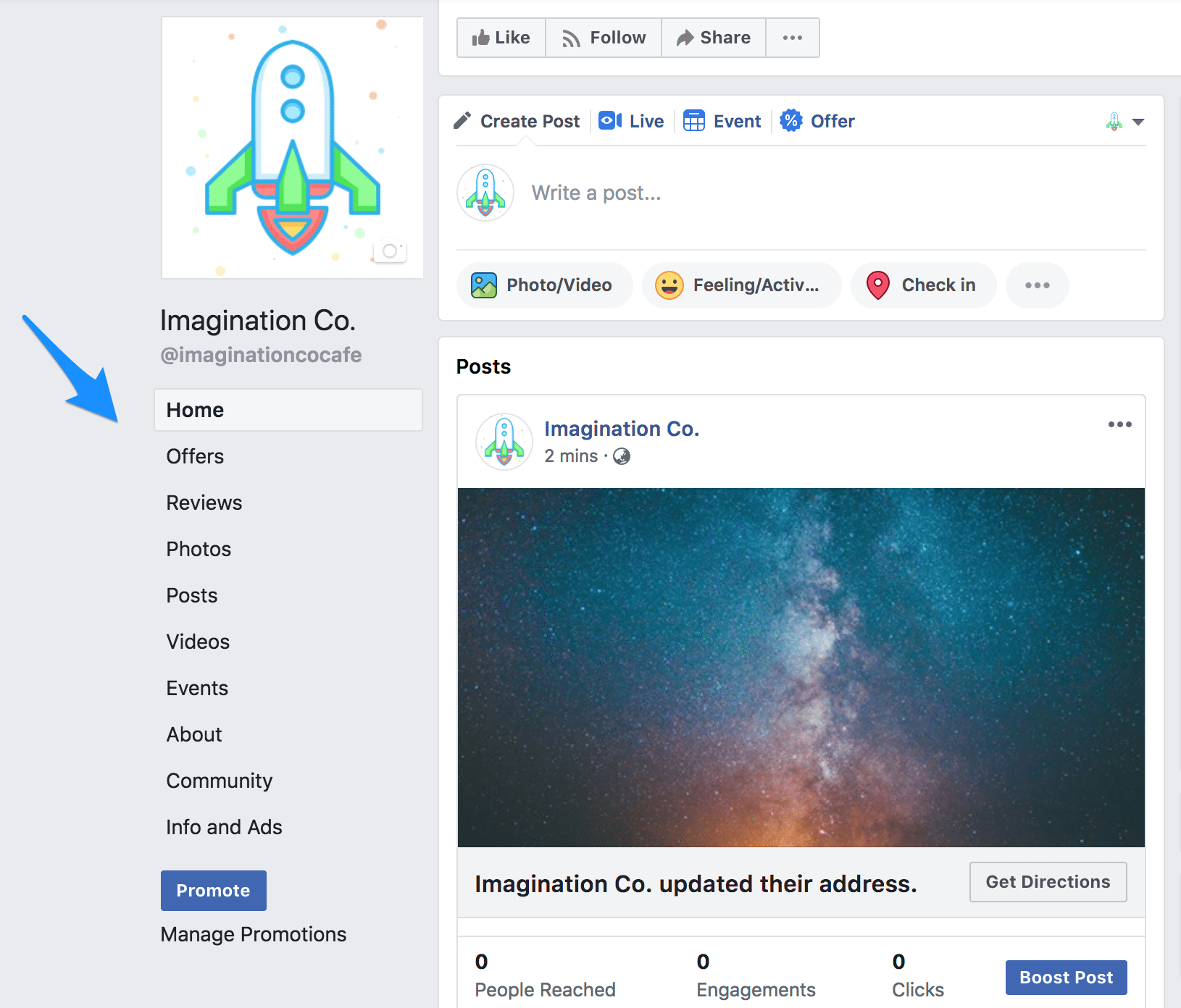 Facebook Page tabs