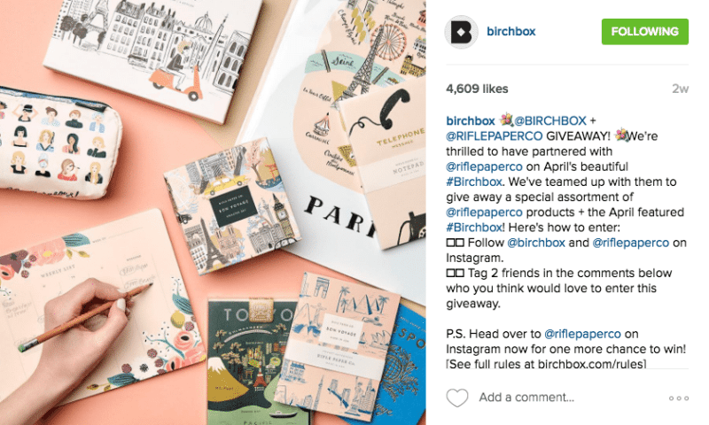 Birchbox UGC Content Campaign, UGC, user generated content, instagram, instagram growth