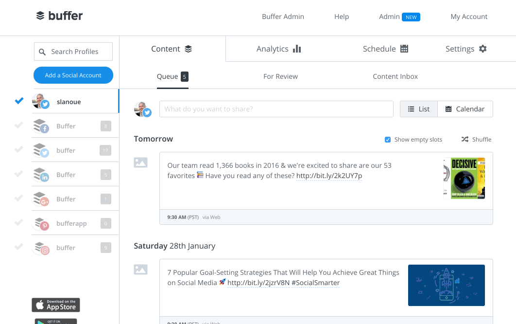 Planoly vs Buffer #1. Posting and scheduling