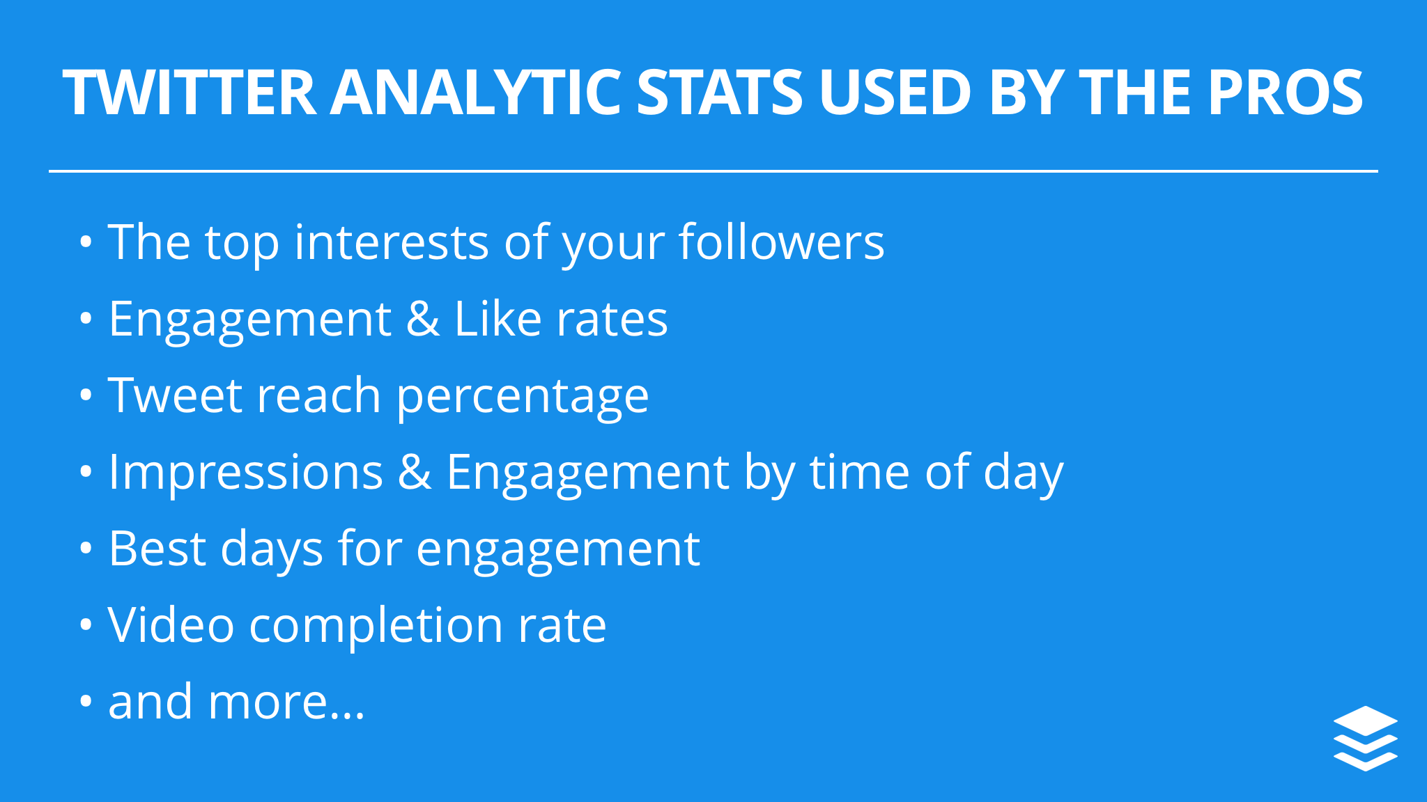 Most Useful Twitter Analytic Stats Used by The Pros Most Useful Twitter Analytic Stats Used by The Pros
