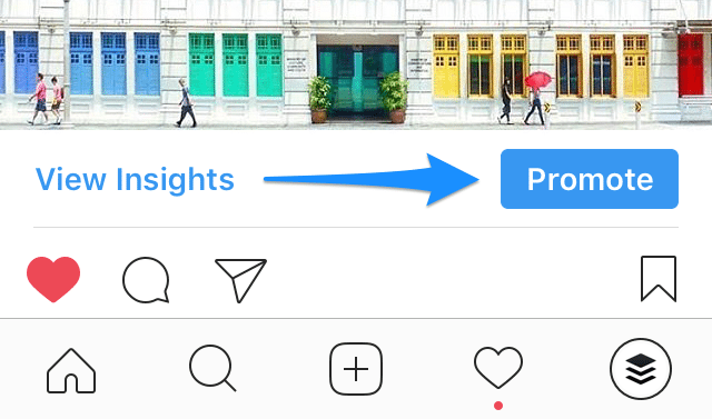 Instagram ads - Promote existing post