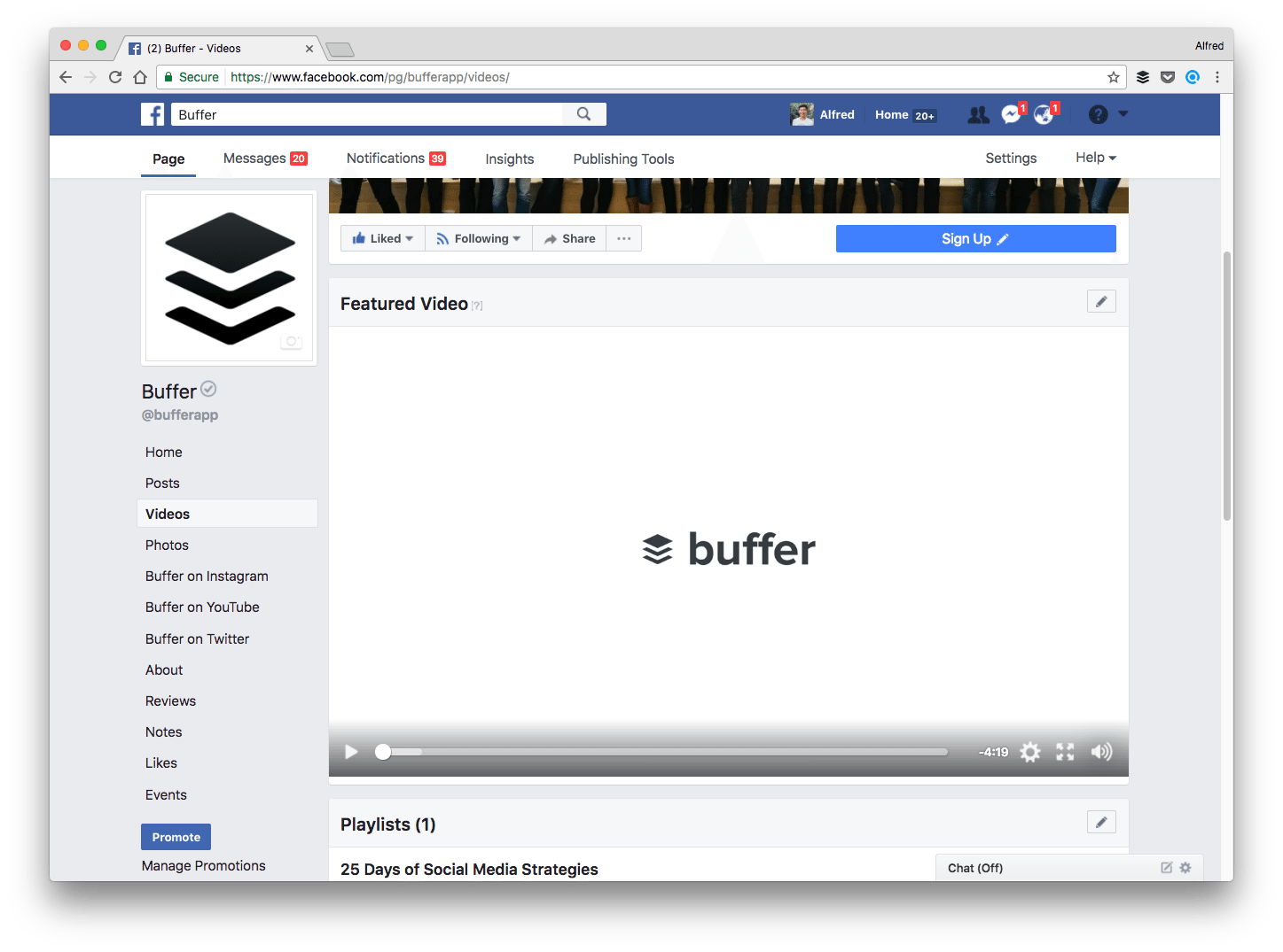 Buffer's featured video