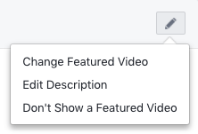 Change featured video