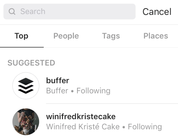 Instagram Search
