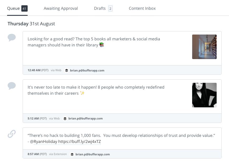 Scheduling with the Buffer queue Scheduling with the Buffer queue