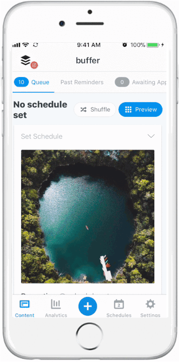 Buffer Instagram Grid Preview feature