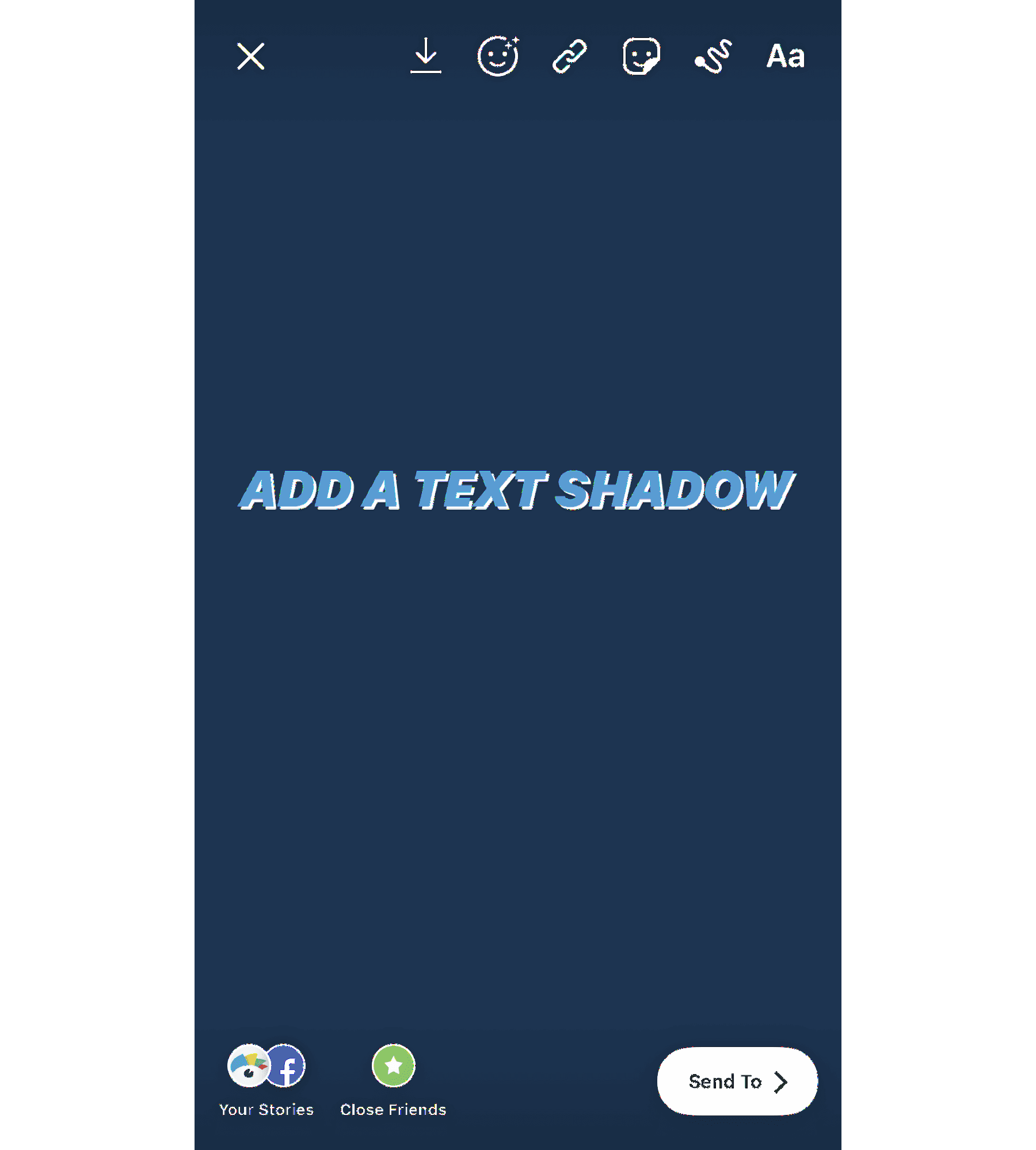 Instagram Stories design tips text shadow