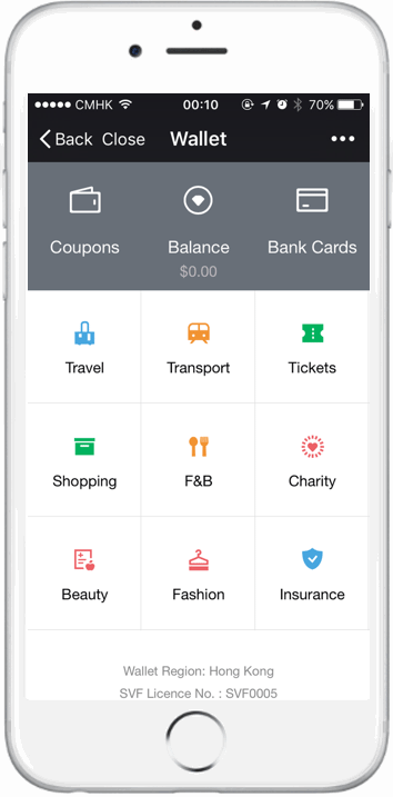 WeChat wallet