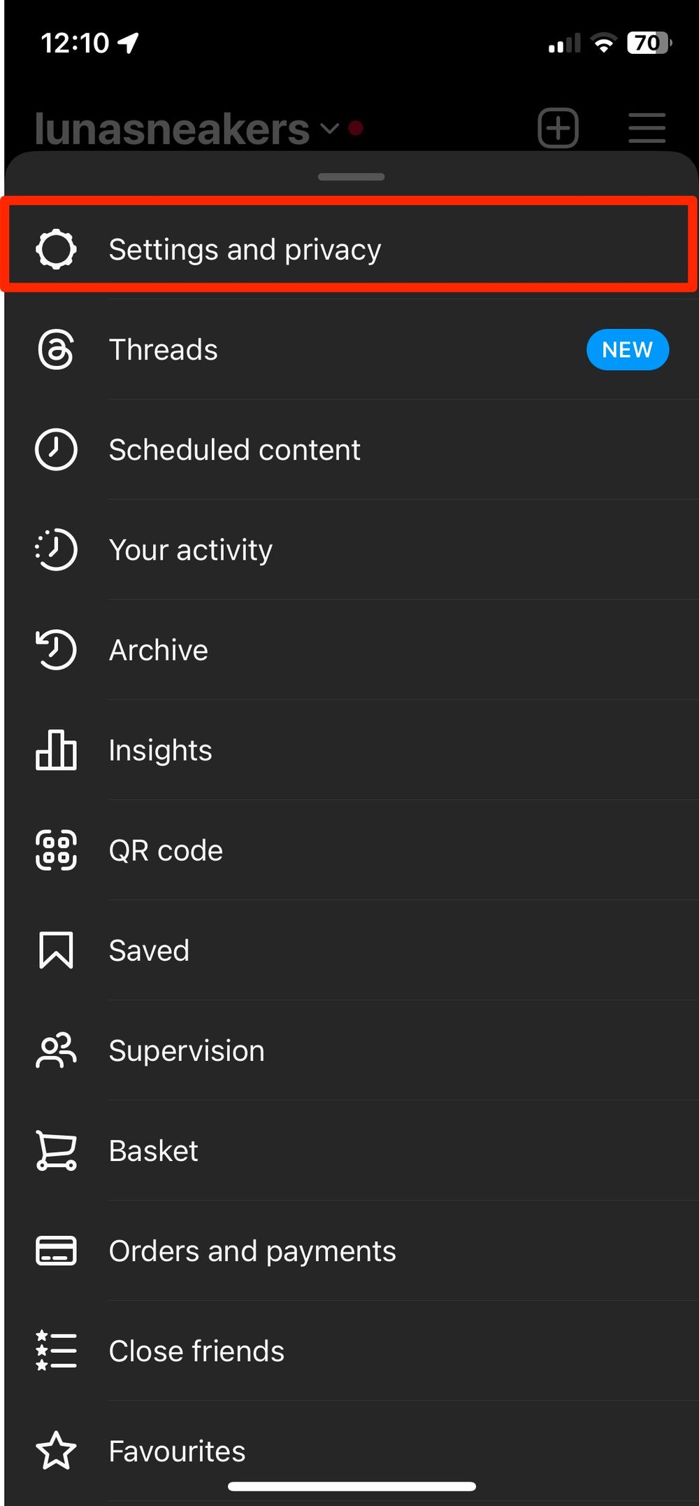add administrator instagram account