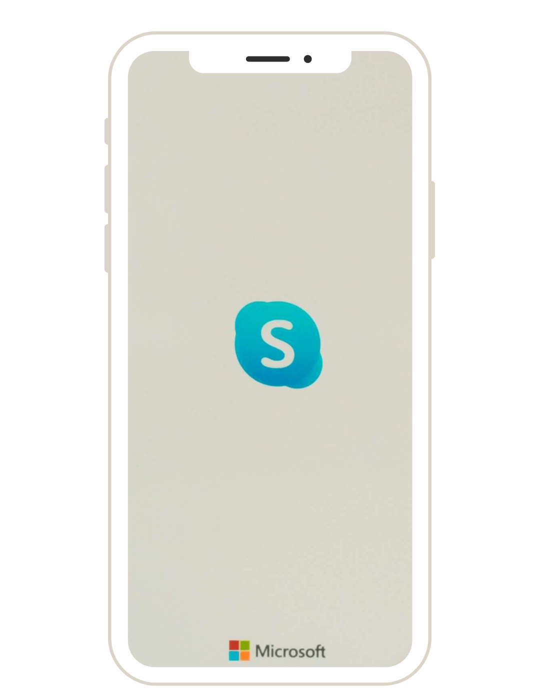 Screenshot of Skype mobile app