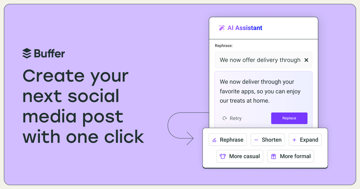 Free AI Social Media Post Generator by Buffer