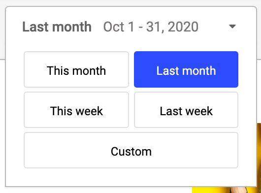 New date picker