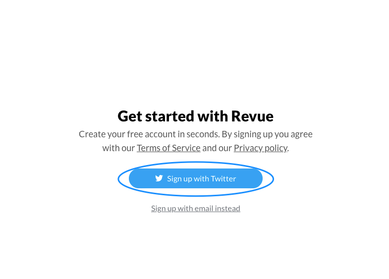 Revue   An editorial newsletter tool for writers and publishers   1  - How to Set Up Twitter Newsletters