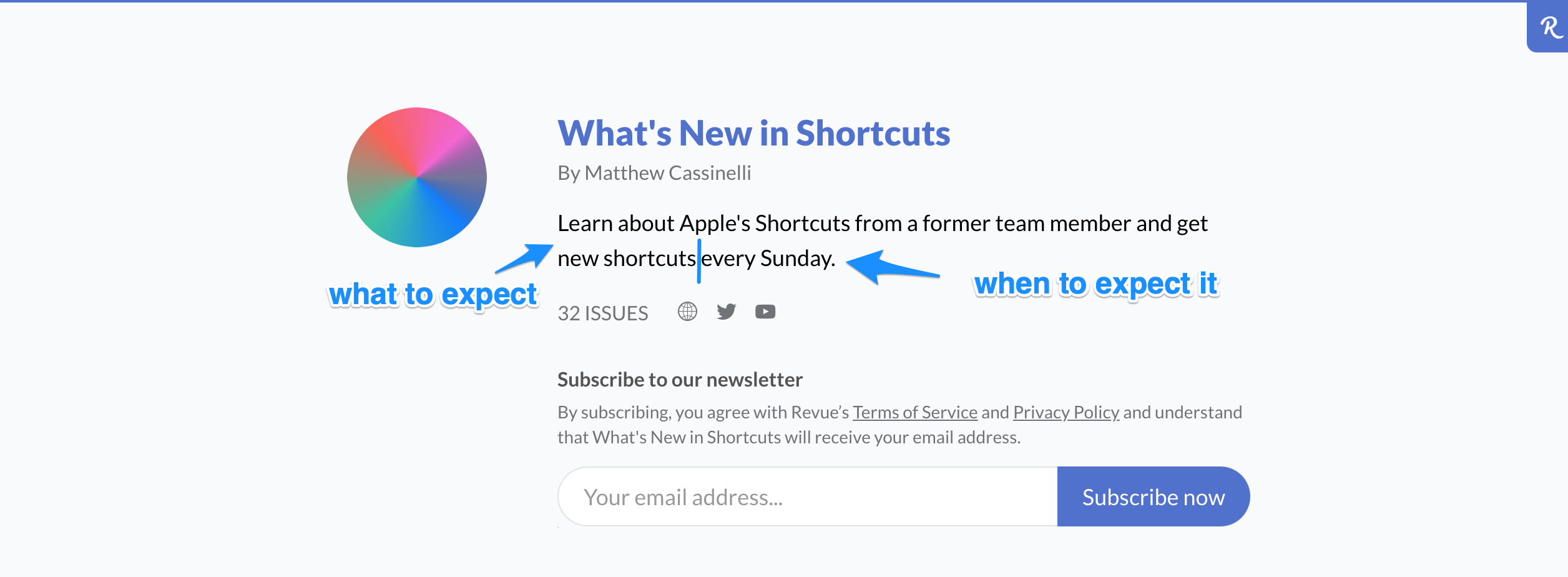 What s New in Shortcuts   Revue - How to Set Up Twitter Newsletters