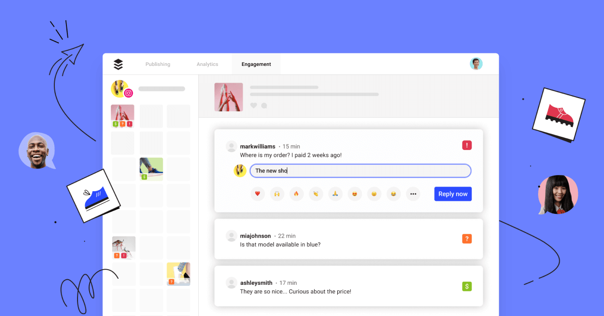 Buffer's engagement features