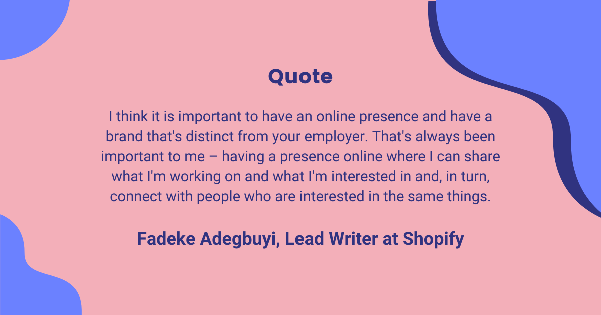 Fadeke Adegbuyi Blog - Social Proof: Fadeke Adegbuyi on Creating a Distinct Identity