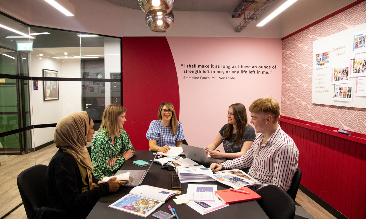 The Tempt team in their office.