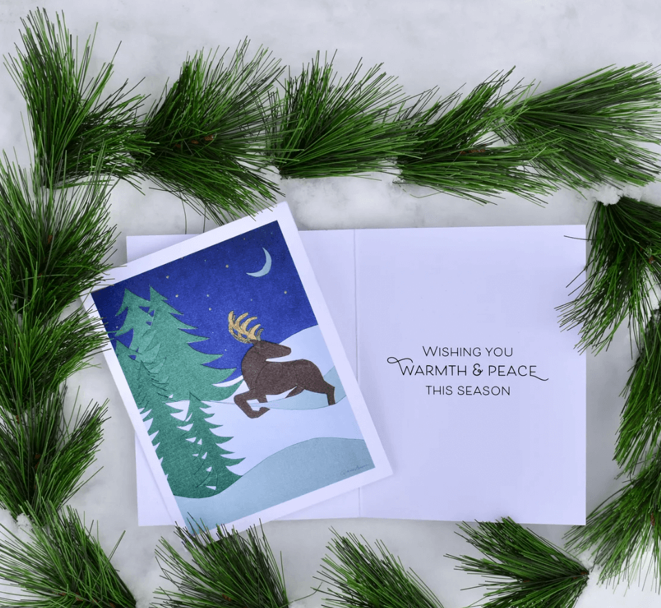 A holiday note card