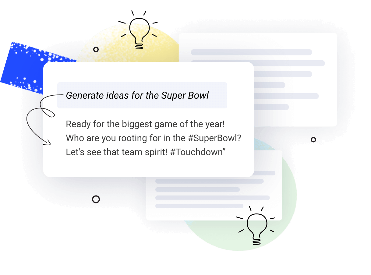 El asistente de inteligencia artificial de Buffer genera ideas para el Super Bowl