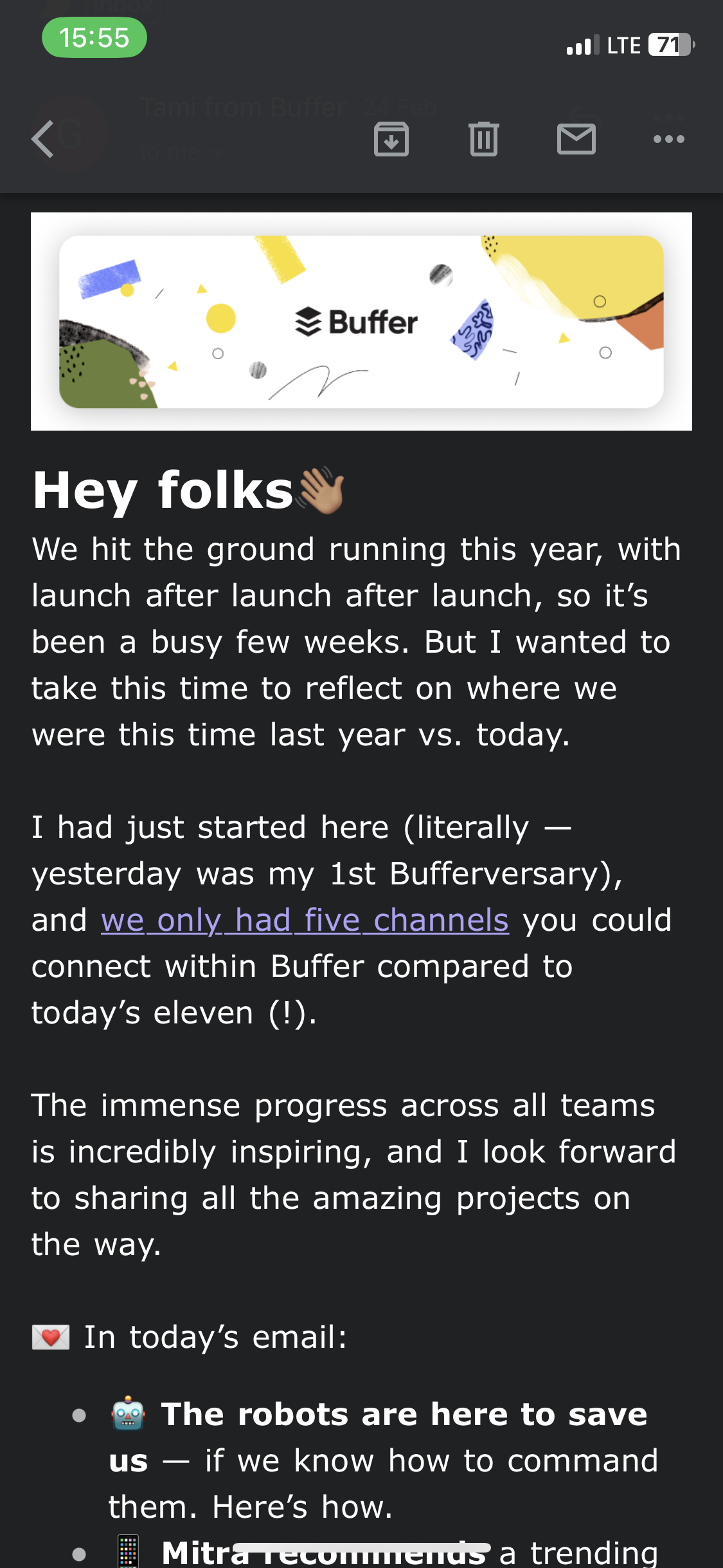 buffer newsletter