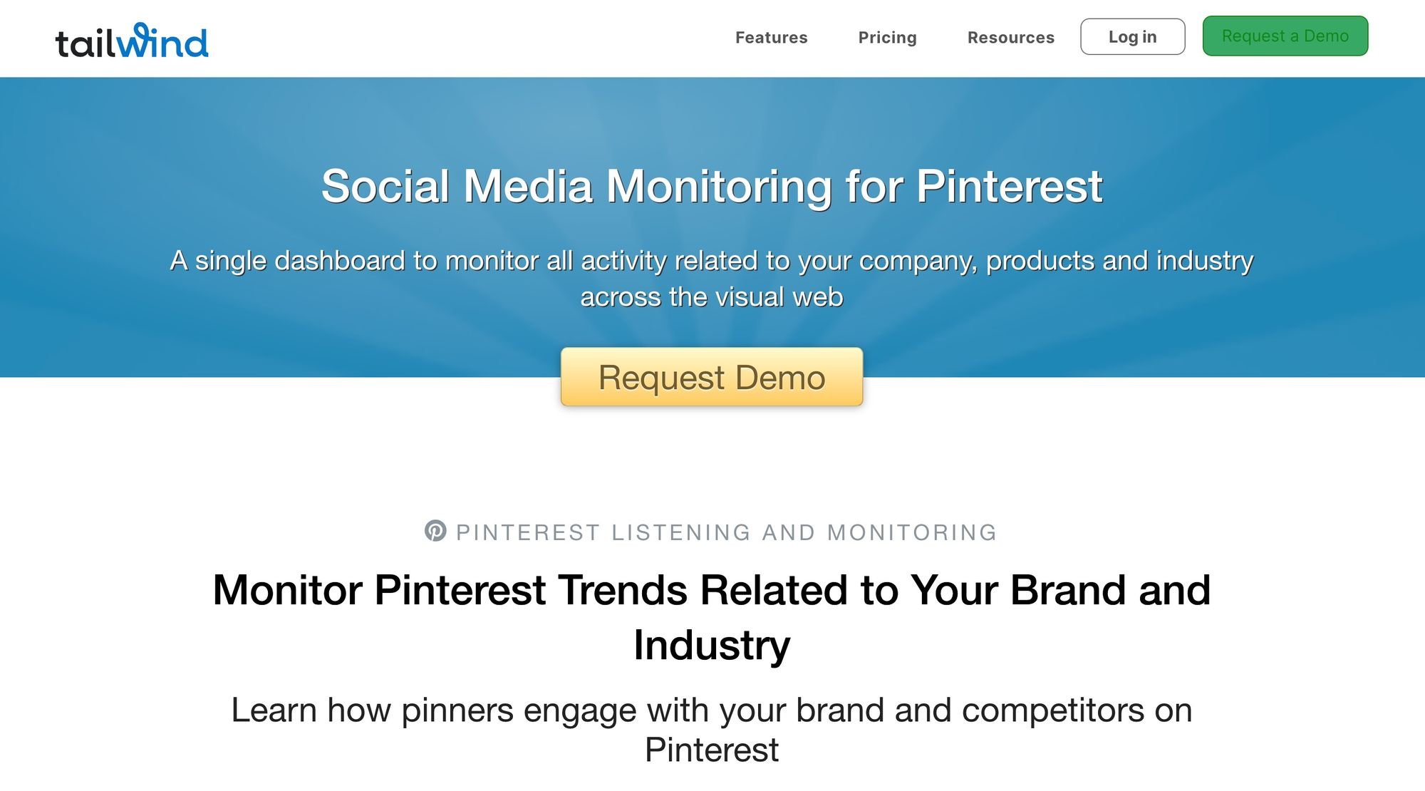 Tailwind Tailwind pinterest monitoring
