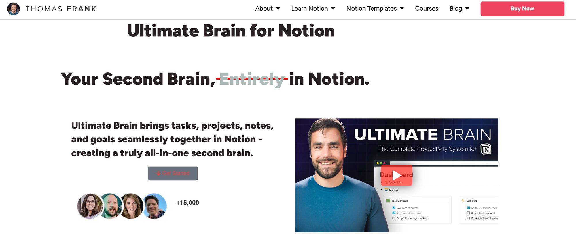 The Ultimate Second Brain Notion Template   Tasks  Notes  and Projects - How to Make Money on YouTube as a Creator