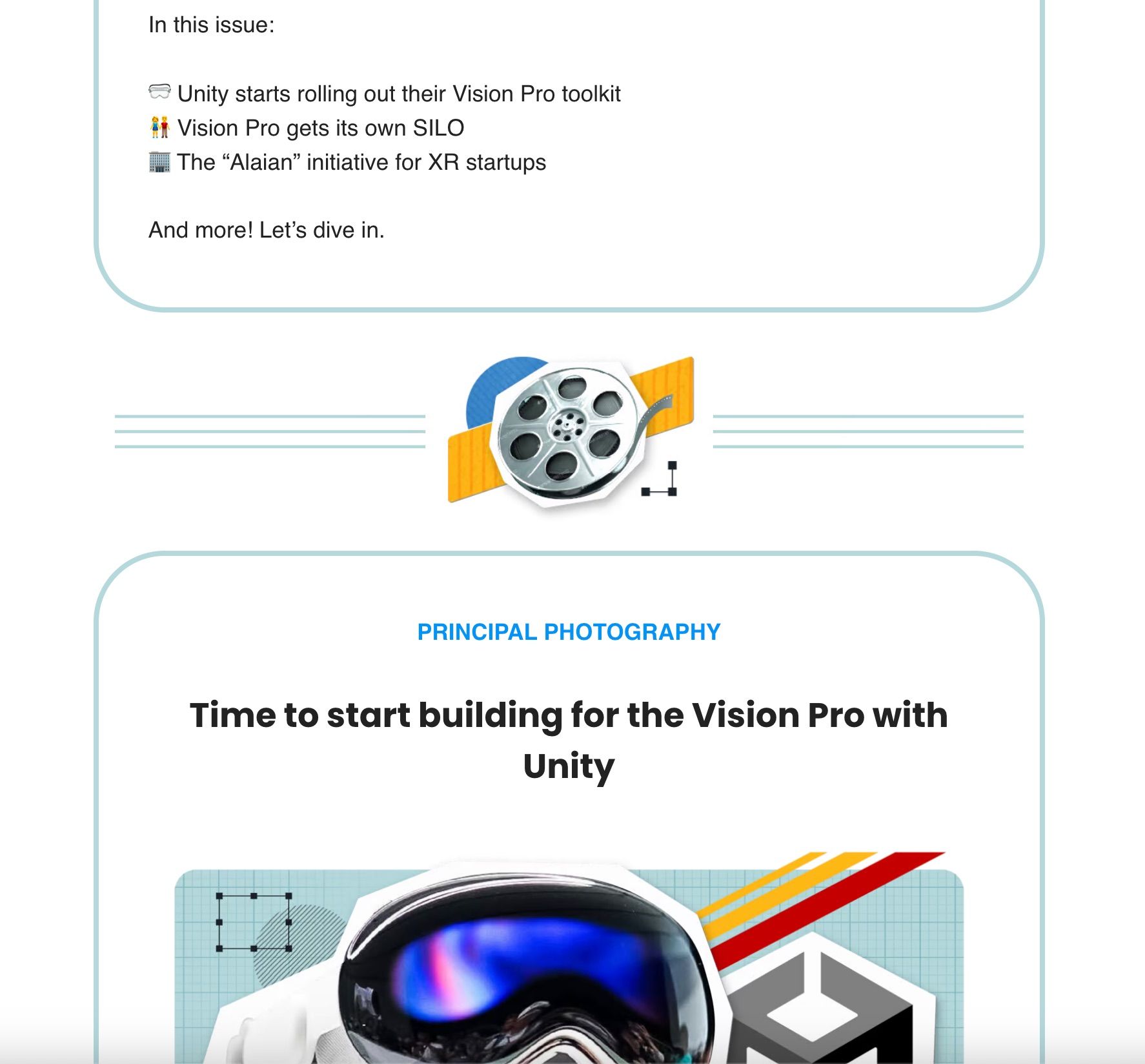 Vision Pro Updates  Unity  VisionOS  and VPG - How To Start A Newsletter